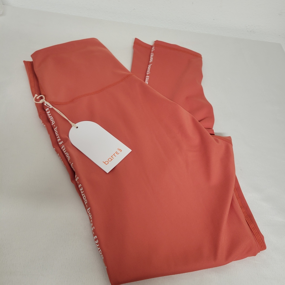 Barre3 Vibrant Orange Leggings Xs